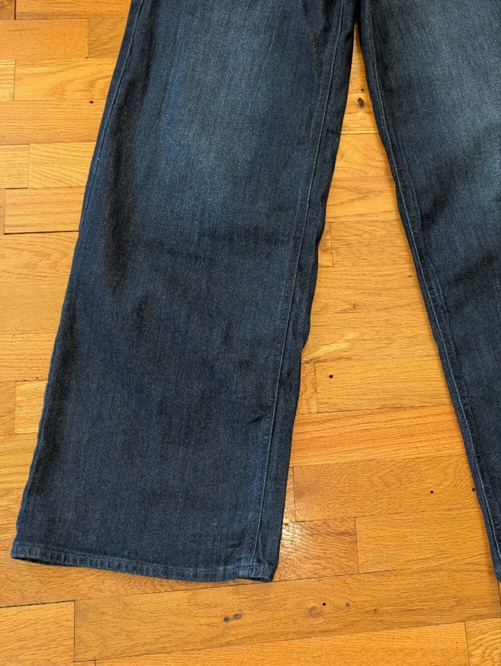 NWT Old Navy High-Rise WOW Wide-Leg Dark Blue Jeans-Tall - Picture 2 of 6